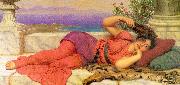 John William Godward Noonday Rest oil painting picture wholesale